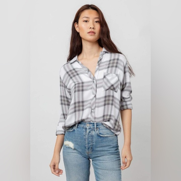 Rails Tops - Rails Hunter Button Up Plaid Long Sleeve Shirt